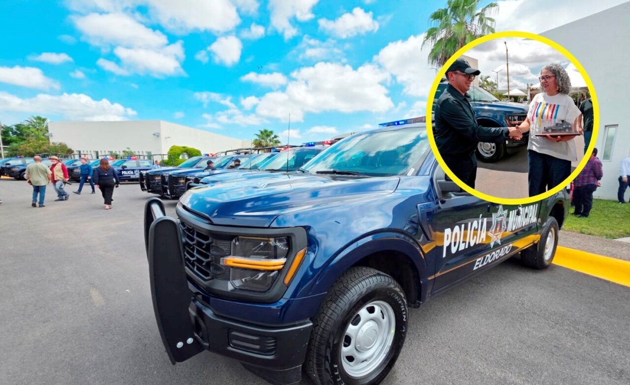 Gobernadora entrega 36 patrullas y 500 radios Kenwood a policías municipales de Sinaloa