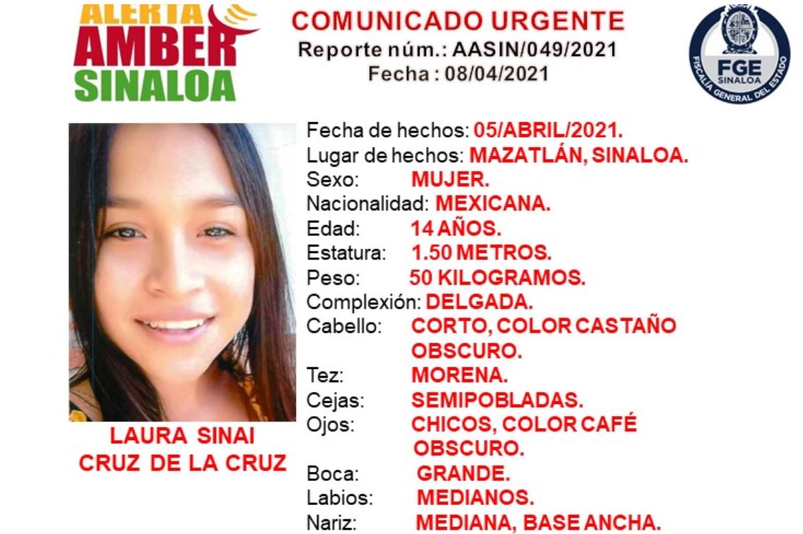 Alerta amber Mazatlán