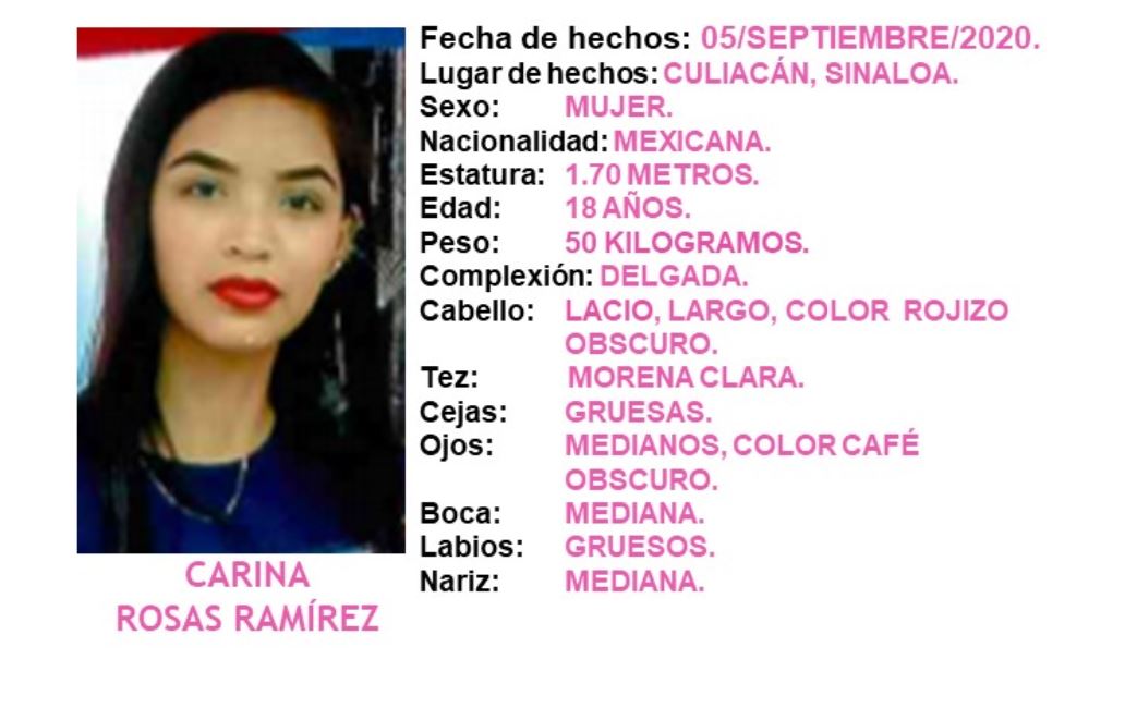 Desaparece jovencita