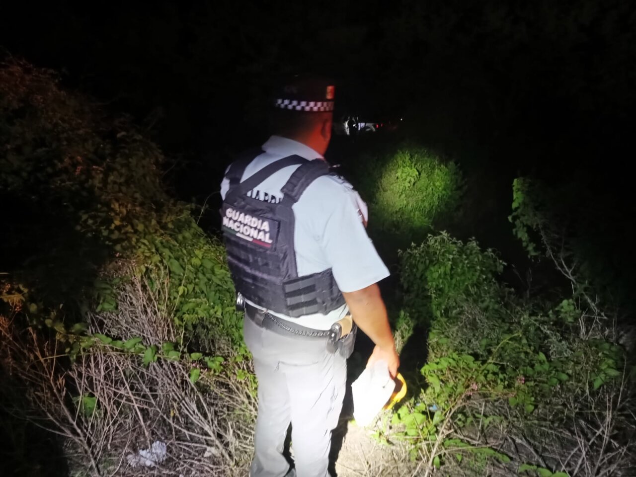 Guardia Nacional de noche accidente