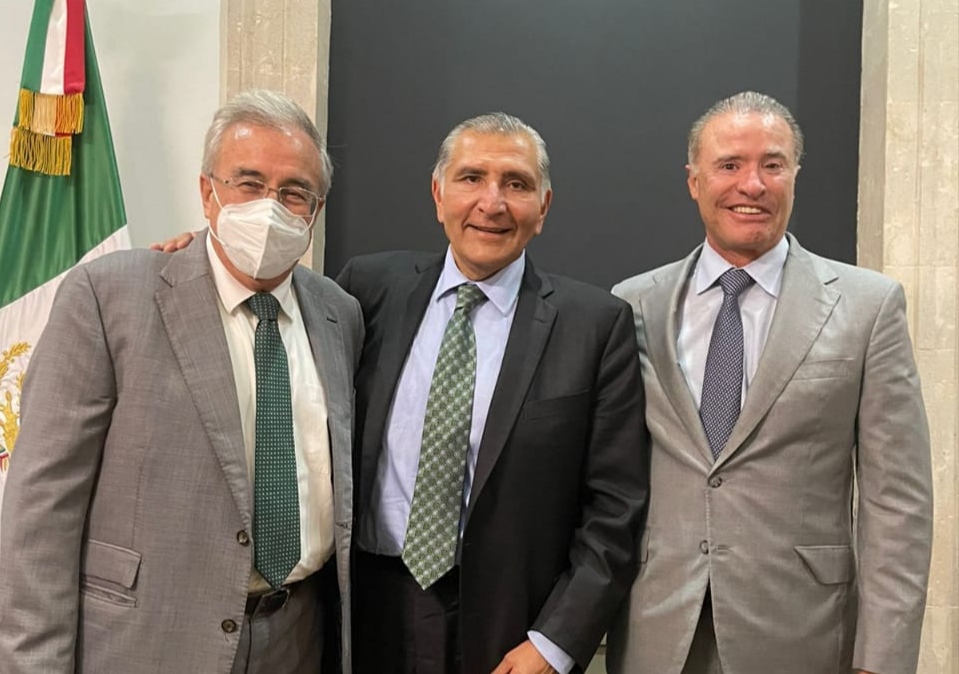 Rocha y Quirino gestionan con titular de Segob recursos para cierre de año en Sinaloa