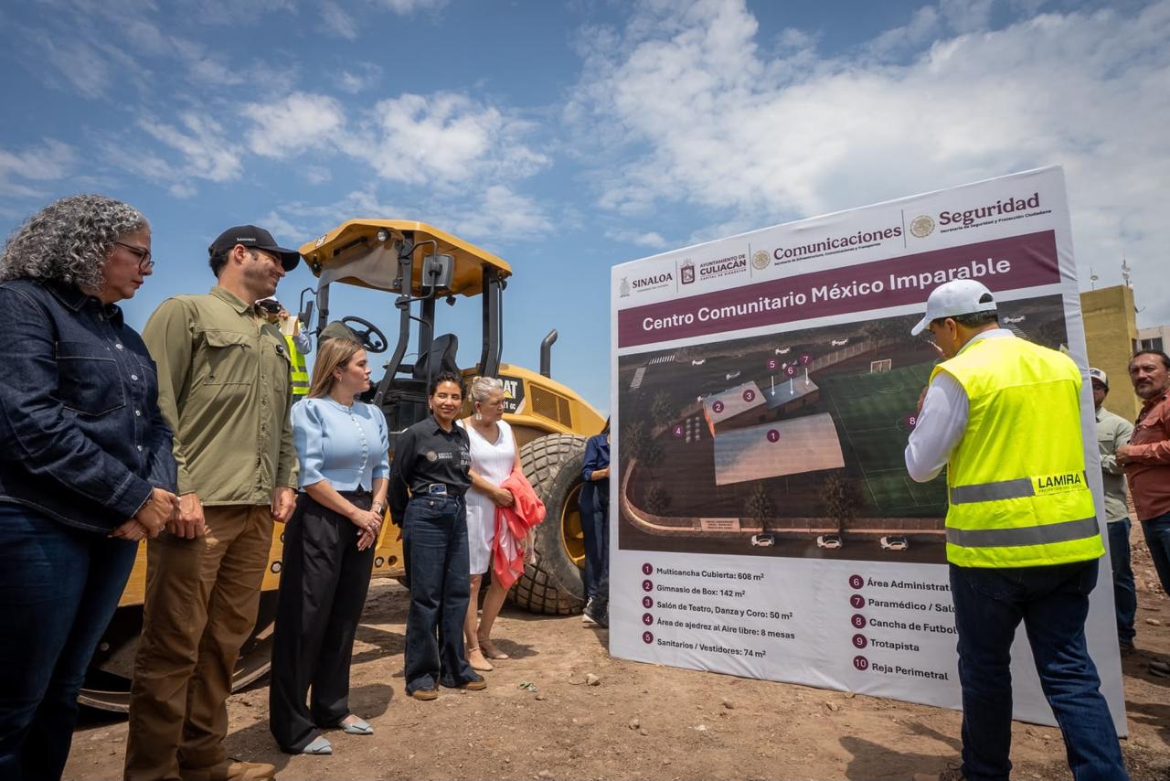 “Es para ustedes”: Miriam Ramos a los jóvenes tras arrancar obra de Centro Comunitario en Culiacán