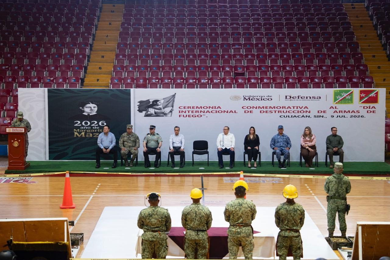 ¡Destruyen más de 300! Desde Culiacán, conmemoran Día Internacional contra las armas de fuego