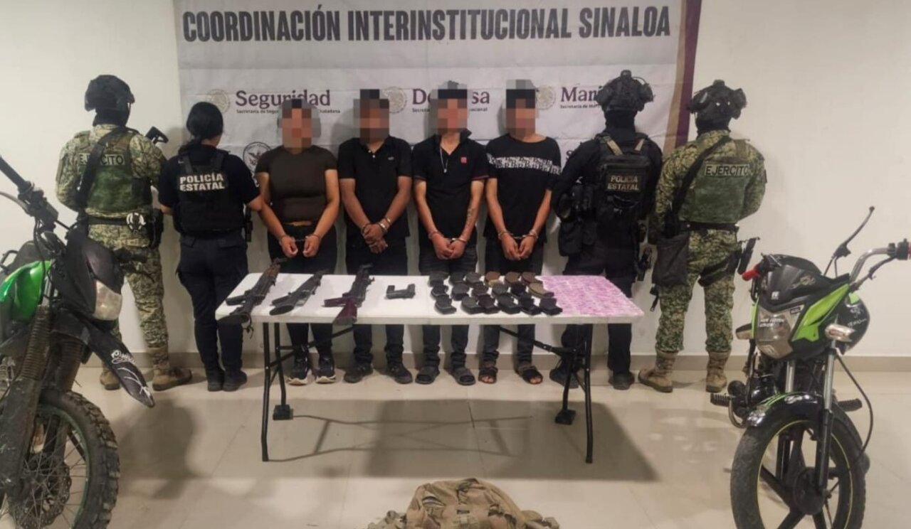 Capturan a una mujer y a tres hombres con armento y dos motocicletas en Concordia