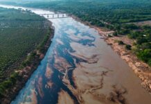 Derrame de hidrocarburos en Río Pantepec fue por deslave provocado por lluvias: Sheinbaum