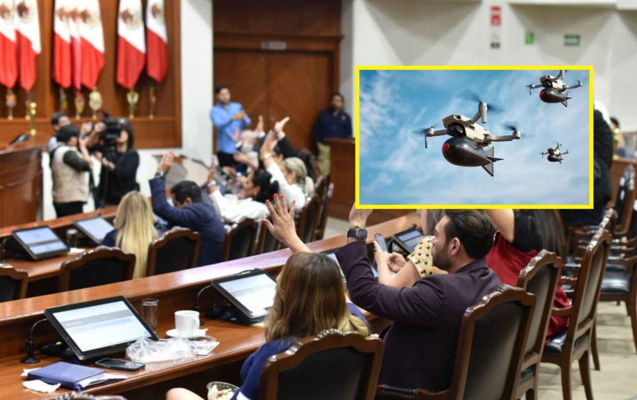 Congreso da lectura a iniciativa que castiga el uso de drones con fines delictivos