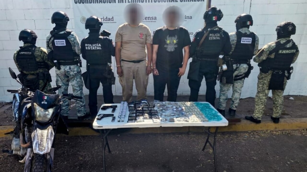 dos detenidos culiacán moto