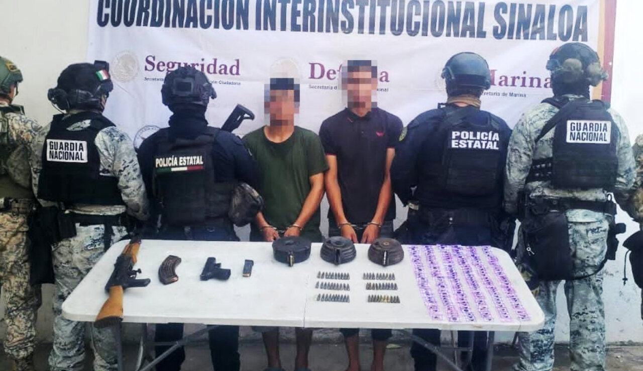 dos detenidos mazatlán armados