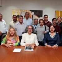 Gobernadora Graciela Domínguez Nava se reúne con la Asociación de Jubilados de la UAS