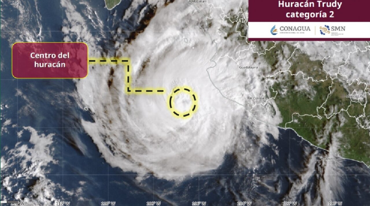¡Buenas noticias! Huracán «Trudy» se alejará de México y se debilitará rápidamente