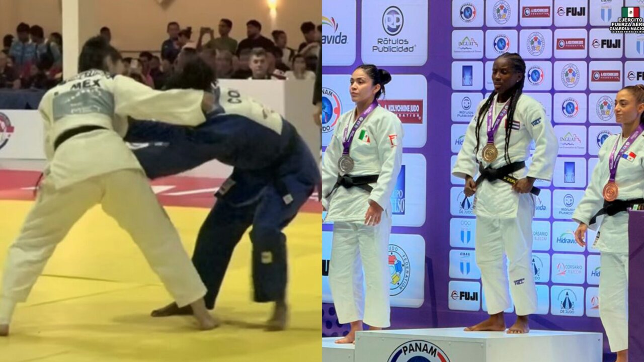 Paulina Lizbeth Martínez Claro en el tatami durante la competencia de la categoría -52 kilogramos en la Copa Centroamericana y del Caribe de Judo Guatemala 2026. Paulina Lizbeth Martínez Claro en el tatami durante la competencia de la categoría -52 kilogramos en la Copa Centroamericana y del Caribe de Judo Guatemala 2026.