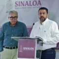 Conferencia del gobernador Rubén Rocha Moya en Palacio de Gobierno de Sinaloa, acompañado de su gabinete agropecuario.