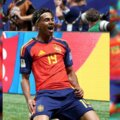 Lamine Yamal anota su primer gol en la Copa Mundial. Foto: FIFA