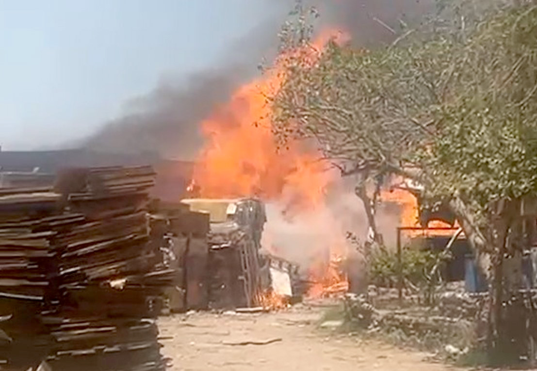 incendio bodega aguaruto
