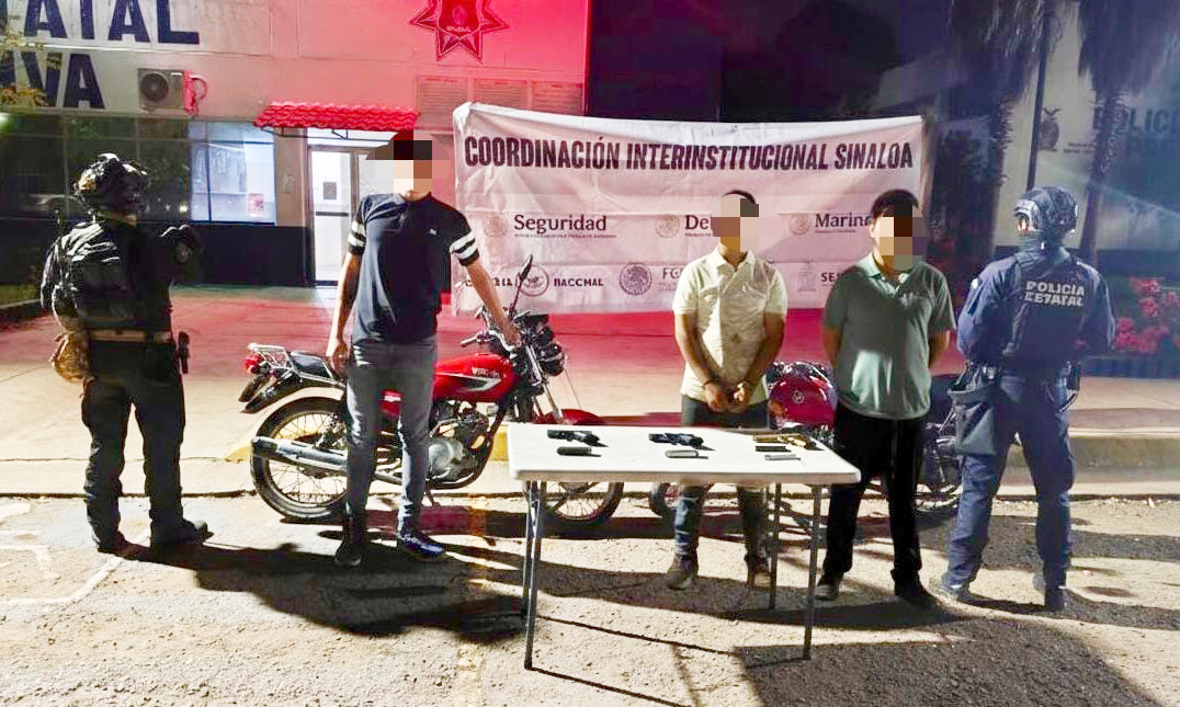 motociclistas con pistolas culiacán