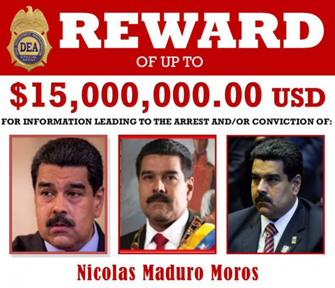 EU ofrece 15 MDD por CAPTURA de Nicolás Maduro; lo acusa de narcoterrorismo