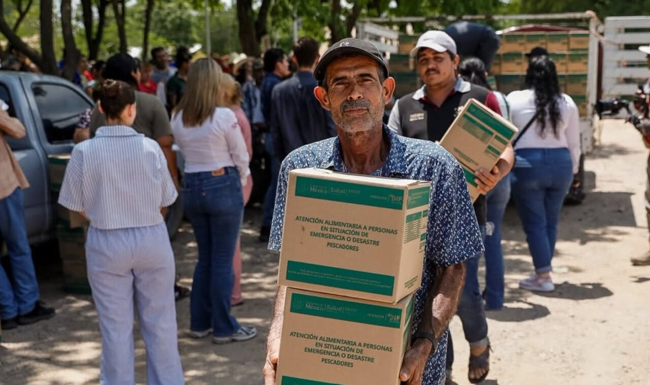DIF Sinaloa lleva despensas a pescadores y jornaleros agrícolas del estado