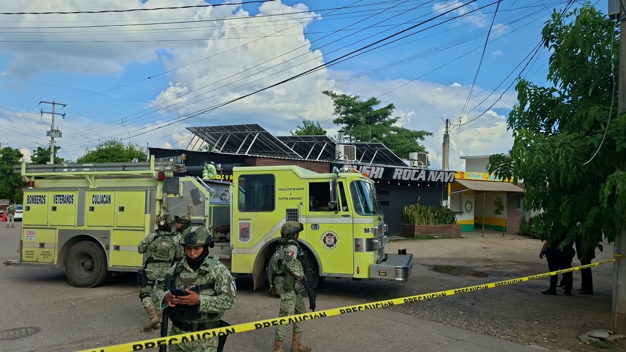 Sujetos le prenden fuego a un negocio de Sushi en Culiacán