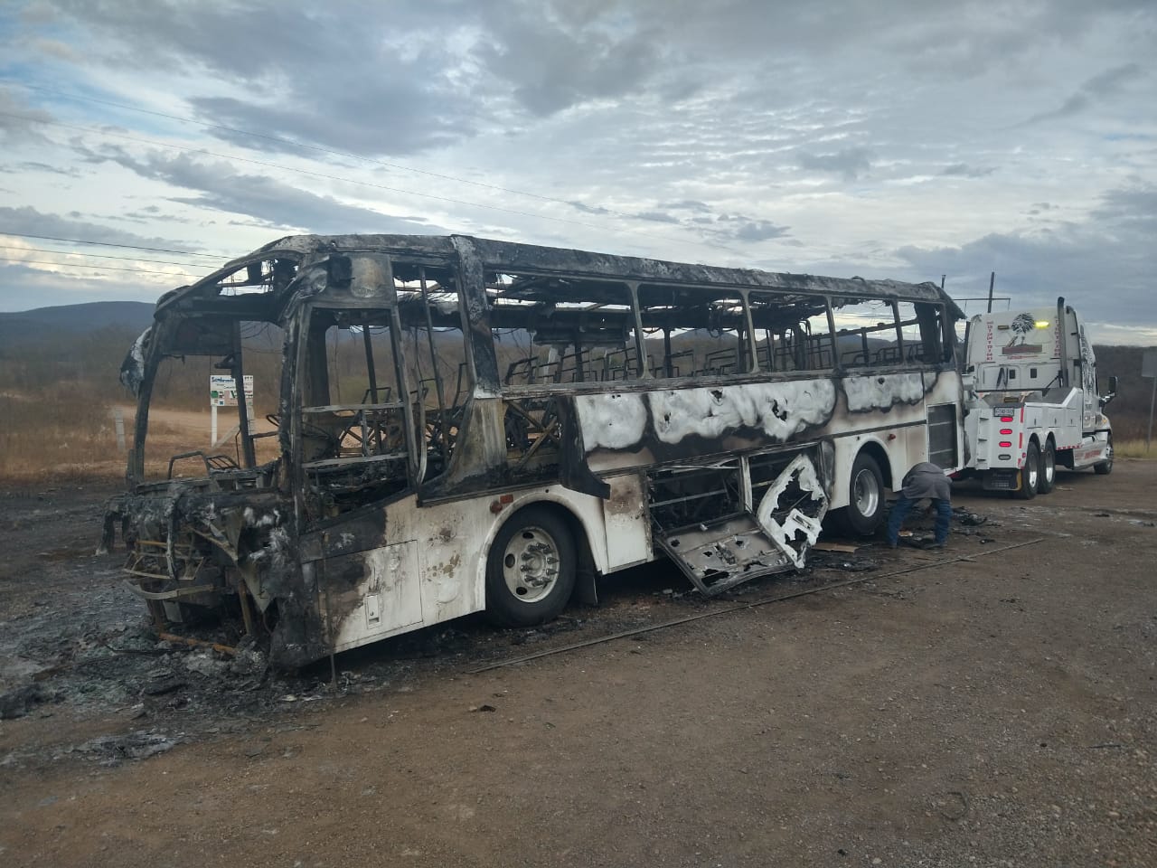 quema incendio de pasajeros